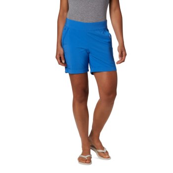 Columbia PFG Slack Water Woven, Pantalones Cortos Azules Para Mujer | 035217-YMQ